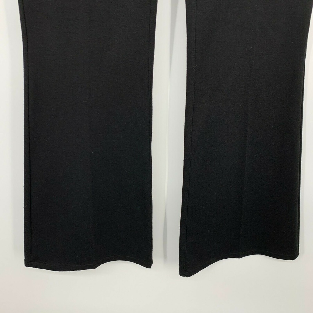 Calvin Klein Pants Womens Size 2 Black Ponte Knit Flare Mid Rise Stretch - Picture 4 of 8